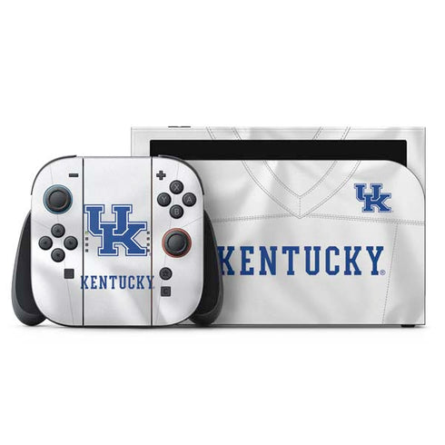 University of Kentucky White Jersey Nintendo Switch 2 (2025) with Joy-Con Skin